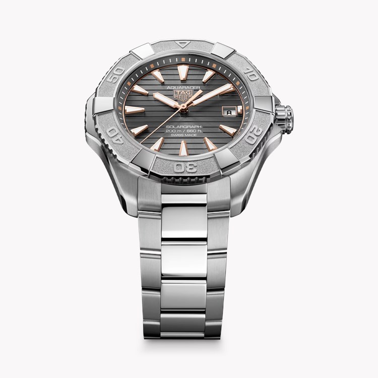 Tag Heuer Aquaracer Professional 200 Solargraph 40mm, Grey Dial, Baton Numerals_4