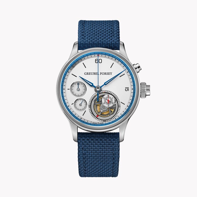 Gruebel Forsey Nano Foudroyante 37.9mm, Silver Dial, Arabic/Baton Numerals_1