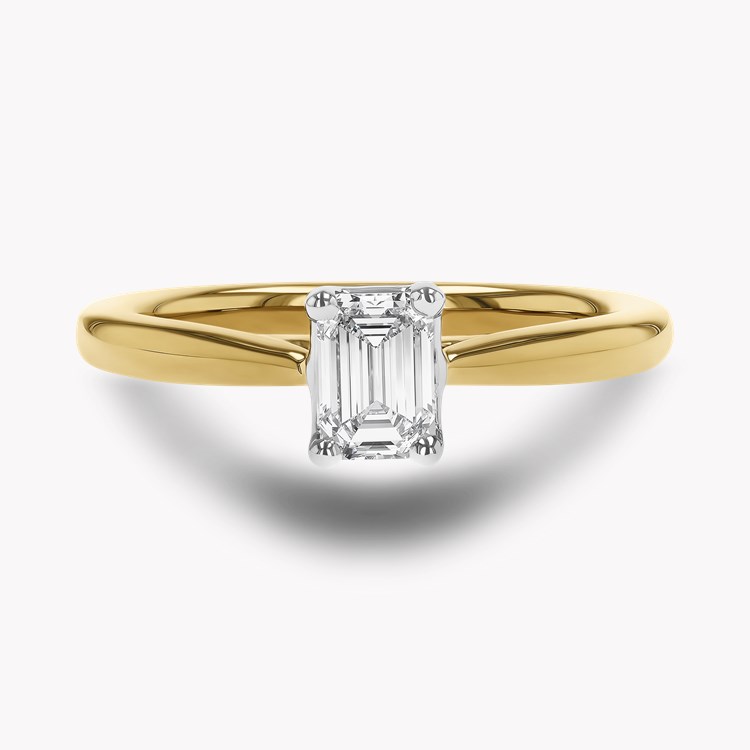 Gaia 0.50ct Diamond Ring Emerald Cut, Claw Set_2