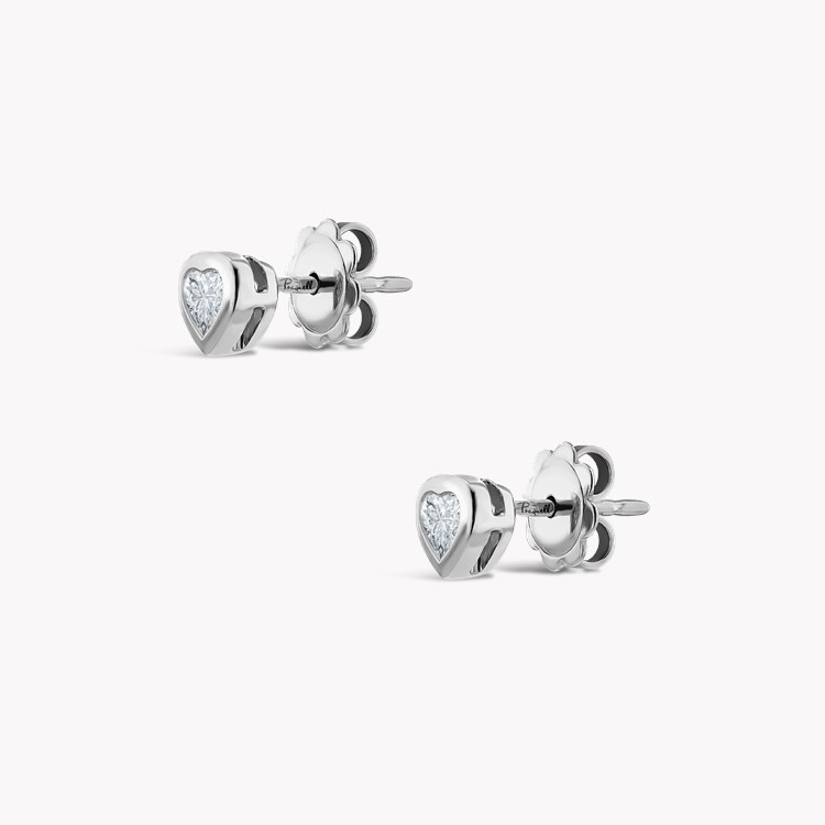Sundance Diamond Earrings Heartshaped, Rubover Set_2