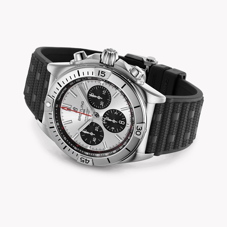 Breitling Chronomat B01 42mm, Silver Dial, Baton Numerals_3