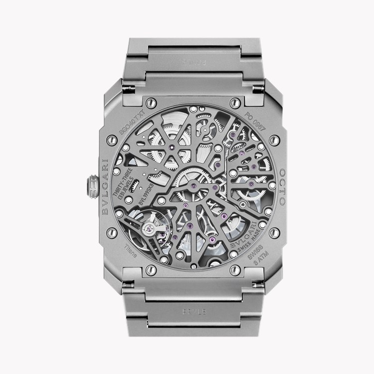 Bvlgari Octo Finissimo Skeleton 40mm, Grey Dial, Arabic & Baton Numerals_4