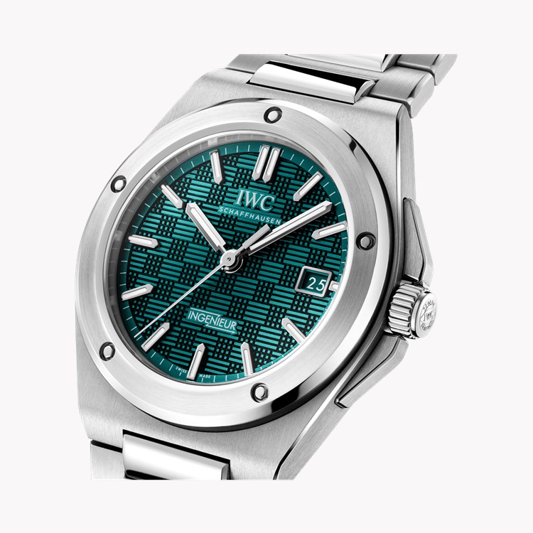 IWC Ingenieur Automatic 40 40mm, Aqua Dial, Baton Numerals_3