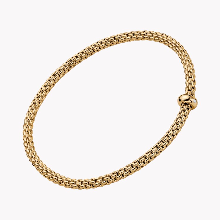 FOPE Prima Flex'it 0.01ct Diamond Bracelet Brilliant Cut, Rubover Set_1