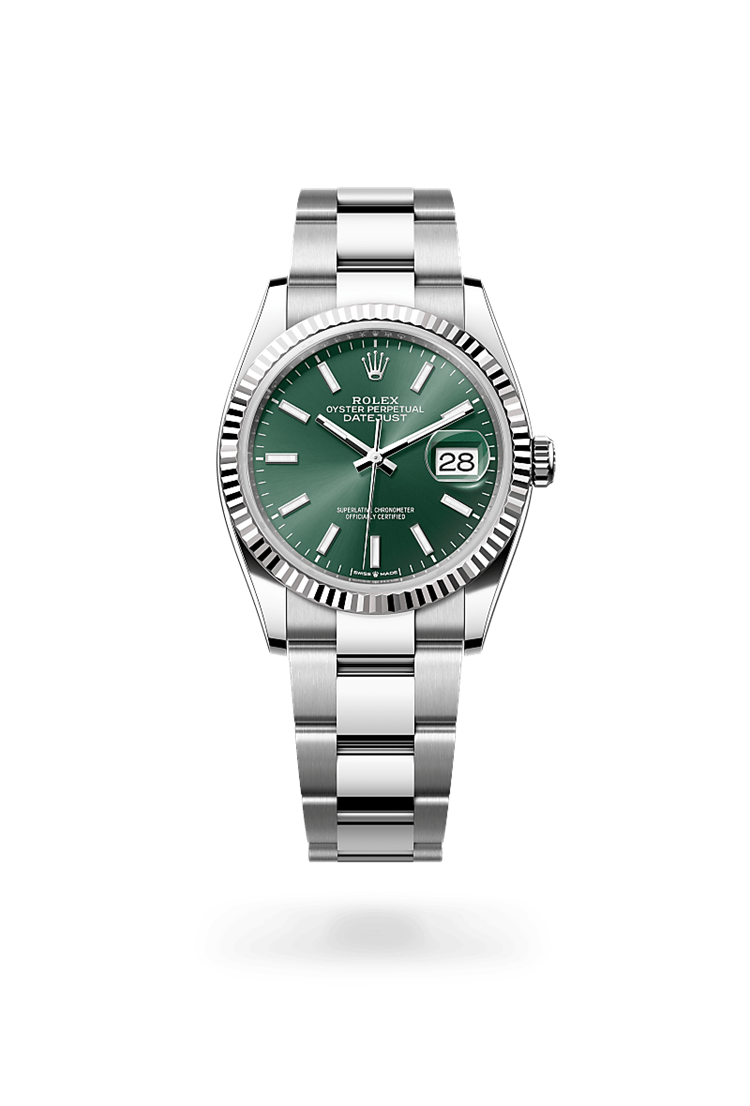 Datejust 36, Oyster, 36 mm, Oystersteel and white gold
