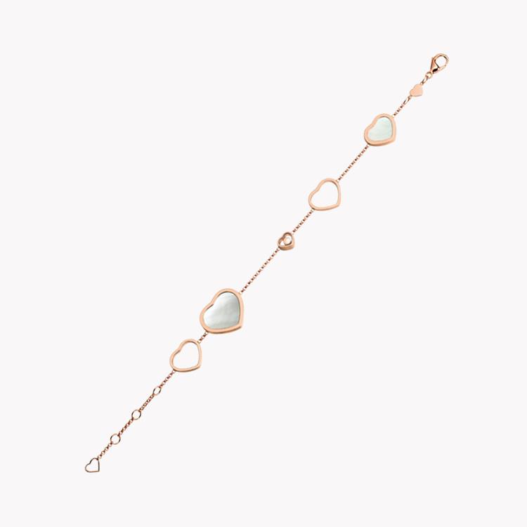 Chopard Happy Hearts Mother of Pearl and Diamond Bracelet Brilliant Cut Rub Over Set_1