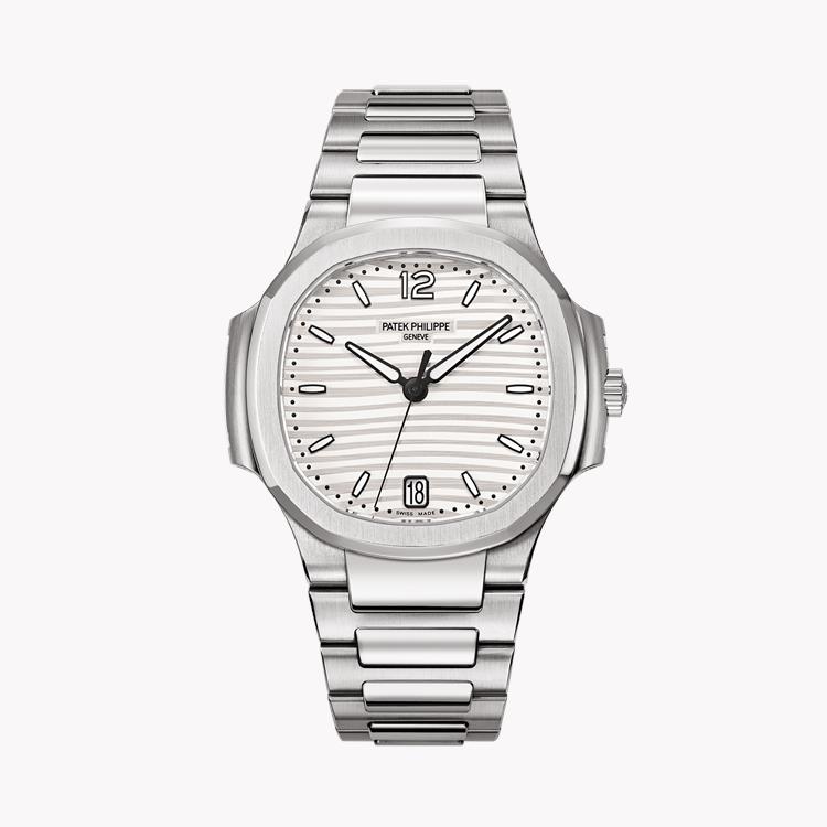 Patek Philippe Nautilus 35.2mm, Silver Dial, Baton Numerals_1