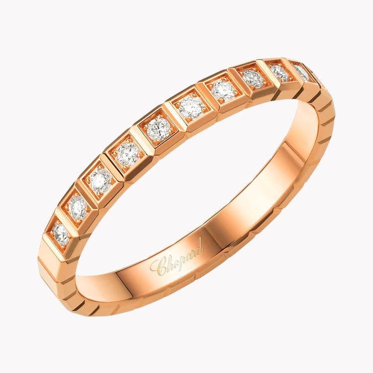 Chopard Ice Cube Diamond Ring  0.11CT in Rose Gold Brilliant cut, Claw set_1
