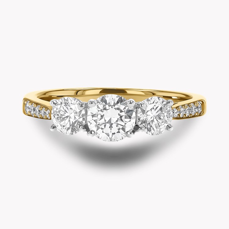 Duchess 1.08ct Diamond Three Stone Ring Brilliant cut, Claw set_2