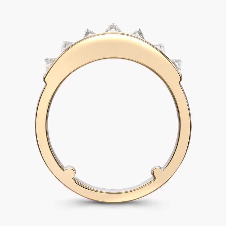 RockChic Domed 1.11ct Diamond Classic Half Eternity Ring Inverted Princess Cut, Channel Set_3