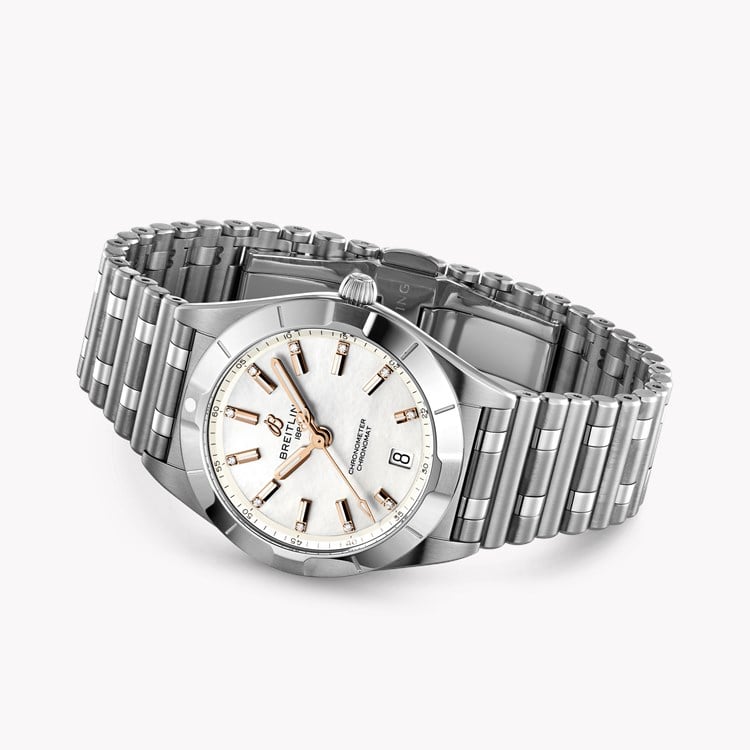 Breitling Chronomat 32 32mm, Mother of Pearl Dial, Baton Numeral_4