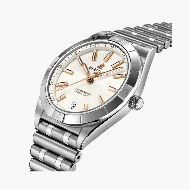 Breitling Chronomat Automatic 36 36mm, White Dial, Diamond Markers_3