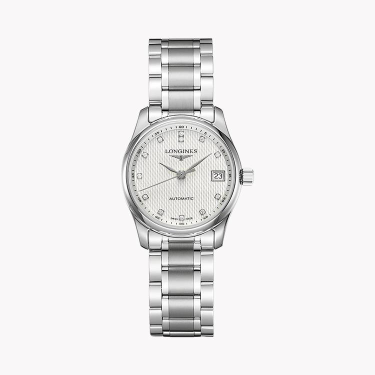 Longines Master collection   L2.257.4.77.6 29mm, Silver dial, Diamond numerals_1