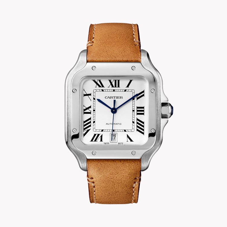 Cartier Santos de Cartier Large, Silver Dial, Roman Numerals_2