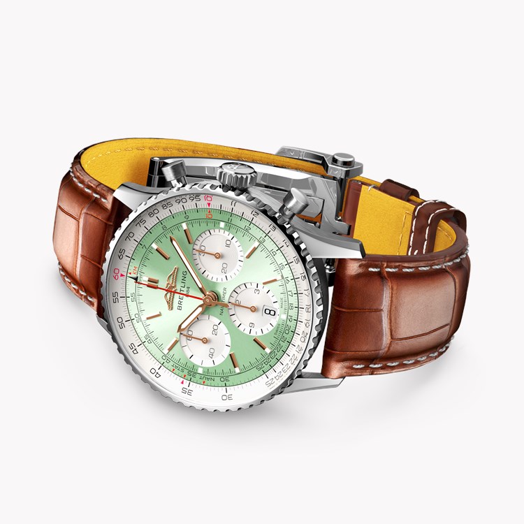 Breitling Navitimer B01 Chronograph 41 41mm, Mint Green Dial, Baton Numerals_4