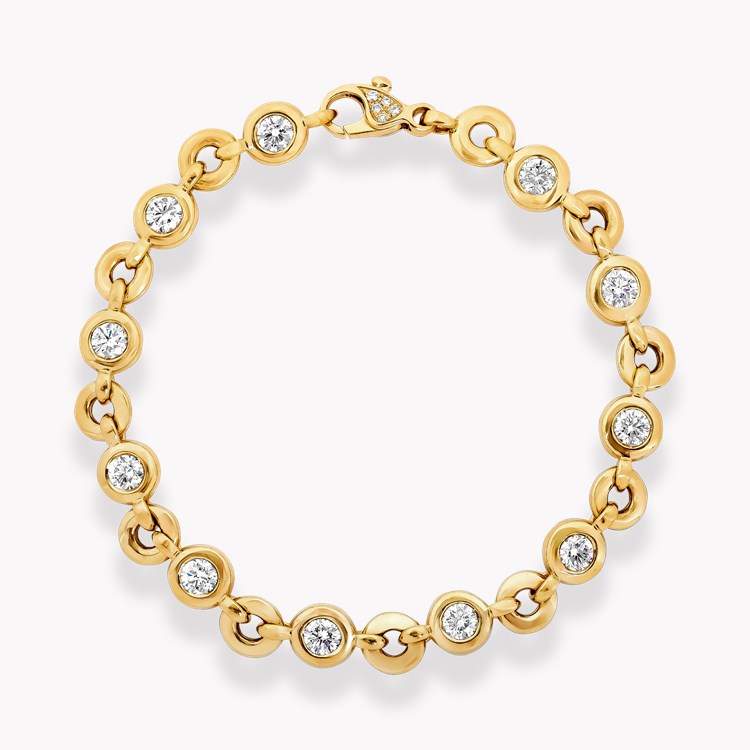 RockChain Diamond Bracelet    3.30ct in 18ct Yellow Gold