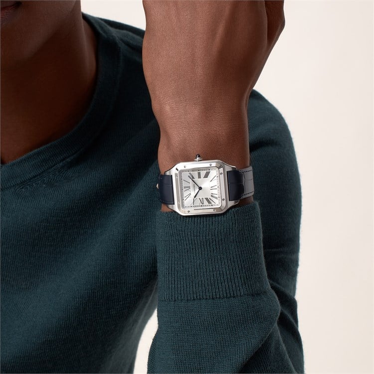 Cartier Santos-Dumont Extra-Large, Silver Dial, Roman Numerals_10