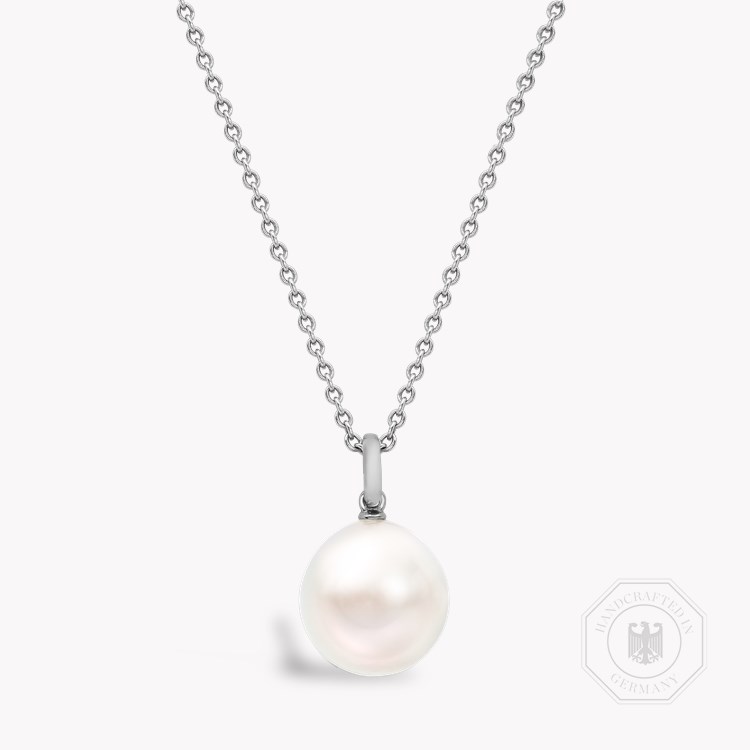South Sea Pearl and Diamond Pendant Brilliant Cut, Grain Set_1