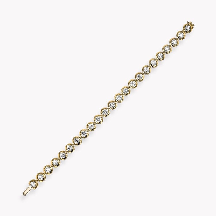 Skimming Stone 7.25ct Diamond Line Bracelet Brilliant cut, Claw set_2