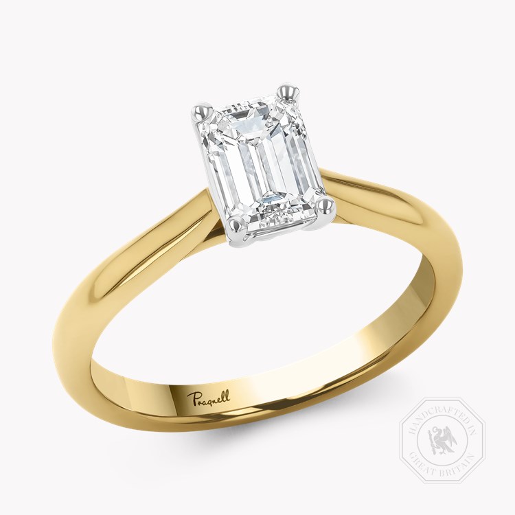 Gaia 0.50ct Diamond Ring Emerald Cut, Claw Set_1