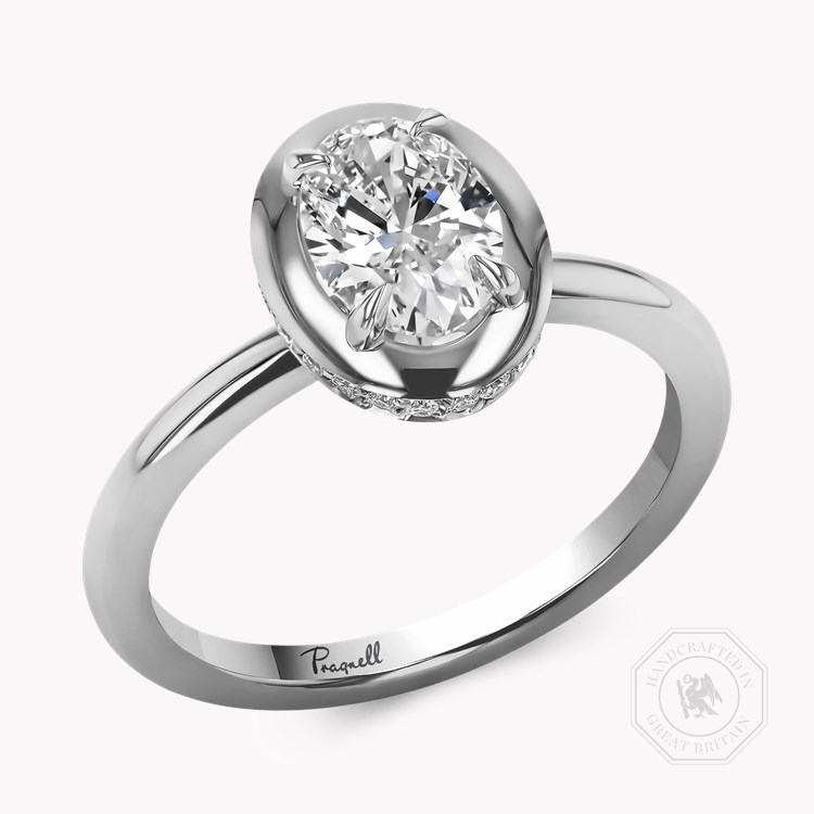 Skimming Stone 0.90ct Oval Cut Diamond Ring Oval Cut, Claw Set_1