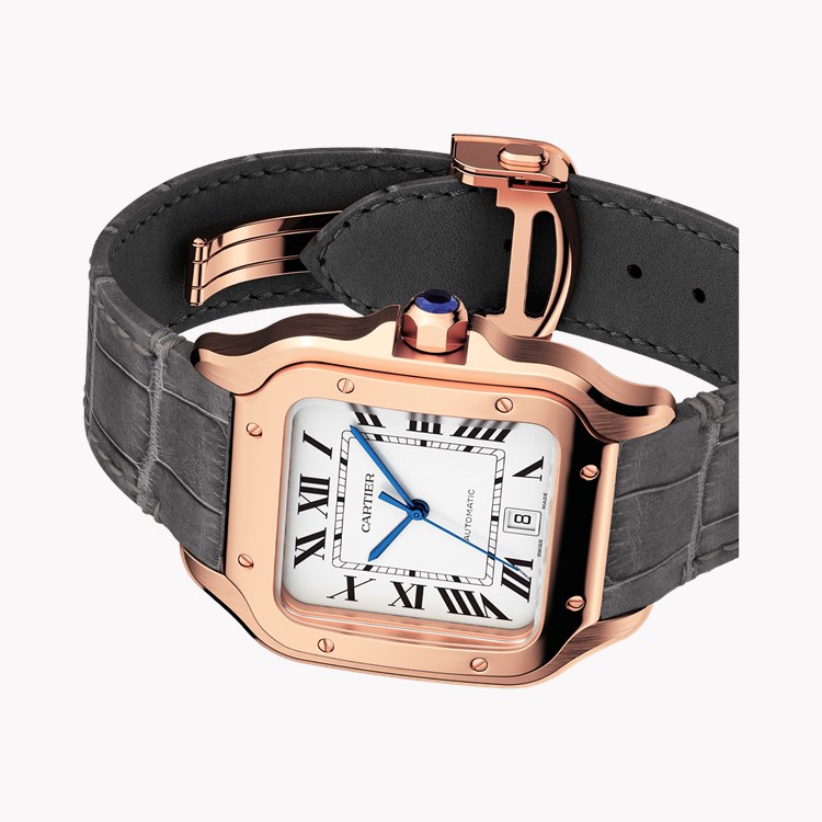 Cartier Santos de Cartier Large, Silver Dial, Roman Numerals_3