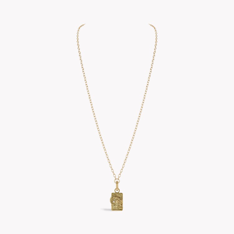 Zodiac Diamond Aries Pendant Charm Brilliant Cut, Rubover Set_3