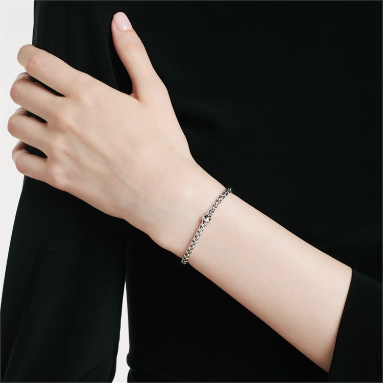 Fope Eka Flex'It Small Diamond Bangle Brilliant Cut, Rubover Set_4