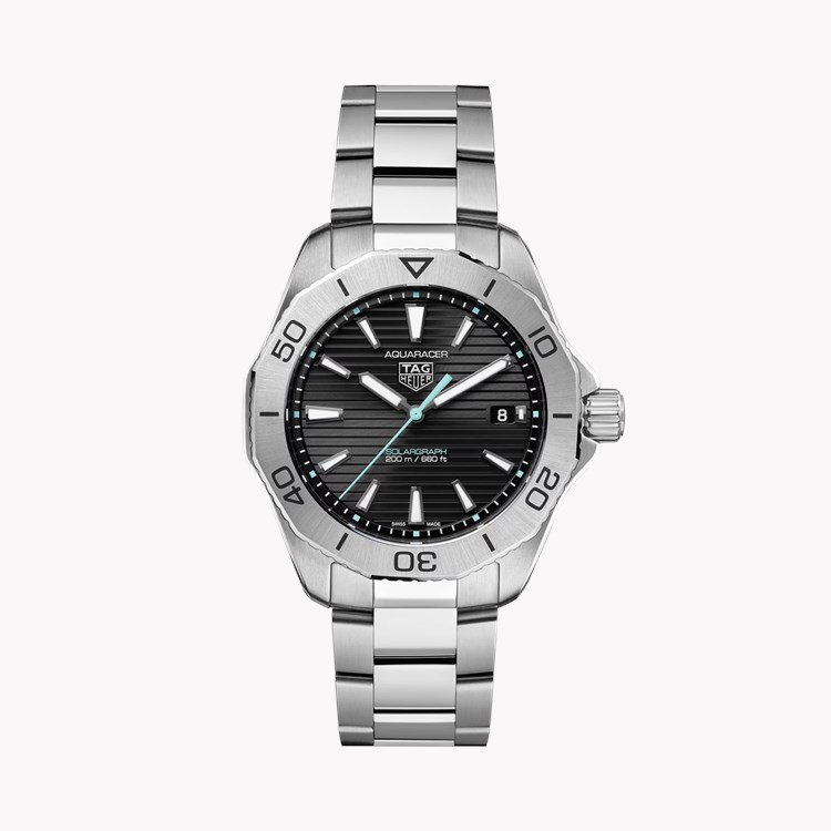 Tag Heuer Aquaracer Professional 200 Solargraph 40mm, Black Dial, Baton Numerals_1