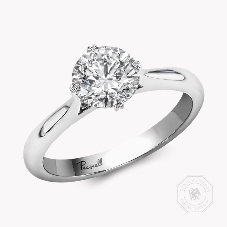 Windsor 1.01ct Brilliant Cut Diamond Ring - 2.1mm Width   in Platinum