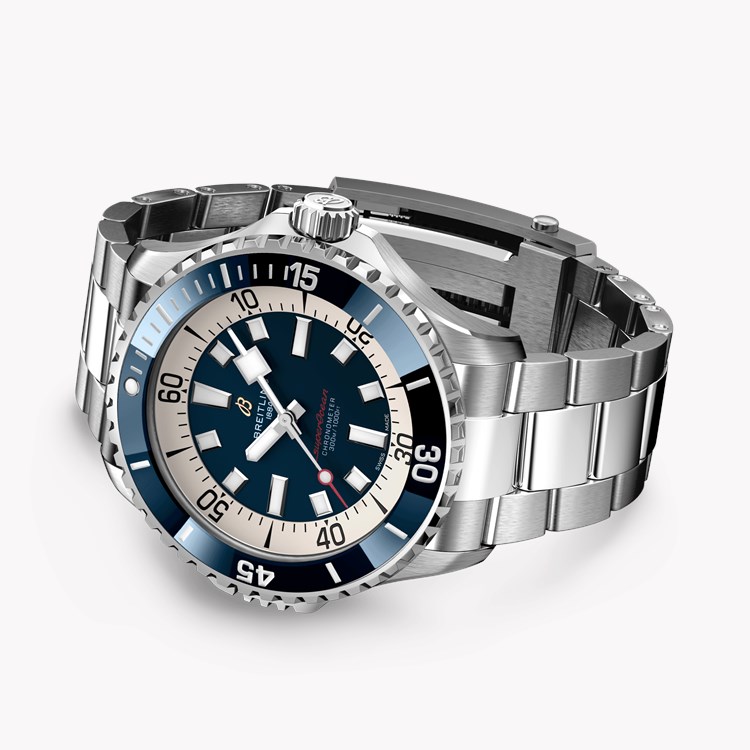 Breitling Superocean Automatic 46 46mm, Blue Dial, Baton Numerals_4