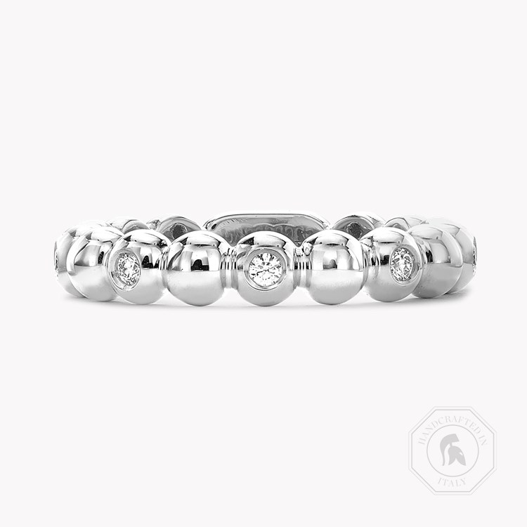 Bohemia 0.13ct Diamond Ring Brilliant Cut, Rubover Set_1