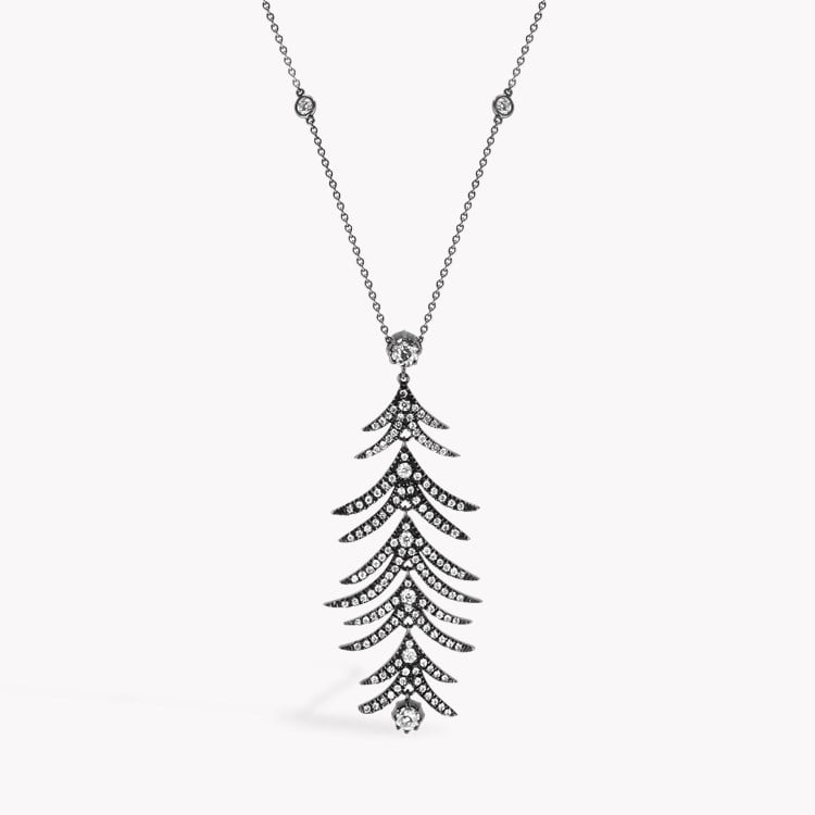 Old Cut Diamond Pendant Pendant with Brilliant Cut Diamonds_1