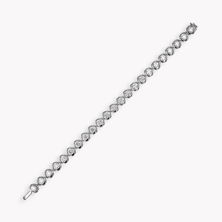 Skimming Stone 7.95ct Botswana Diamond Line Bracelet Brilliant cut, Claw set_2