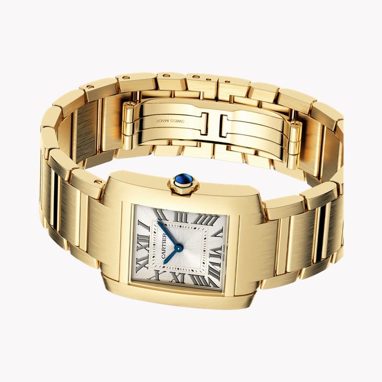 Cartier Tank Française Medium, Gold Dial, Roman Numerals_4
