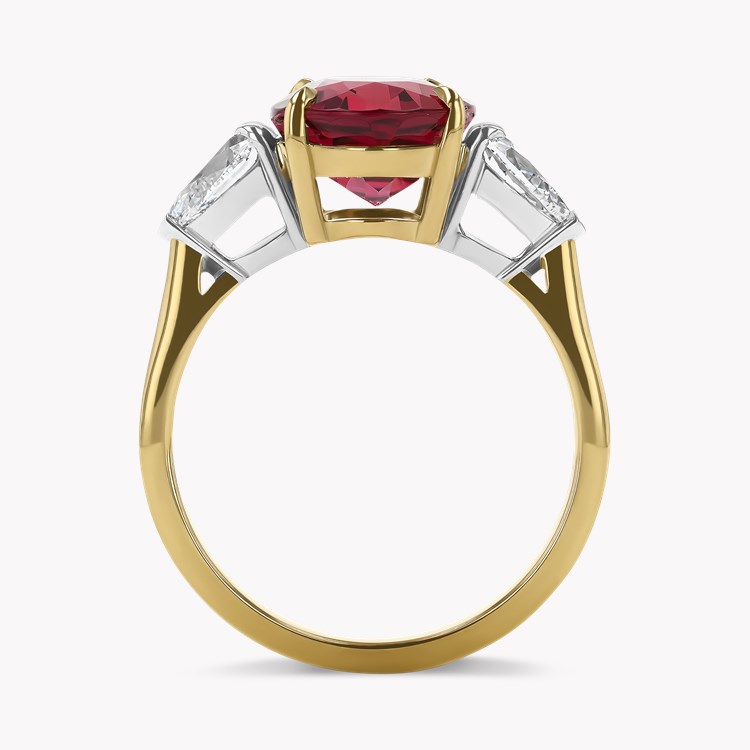 Oval Cut 3.23ct Rubellite and Diamond Ring Oval Cut, Claw Set_3