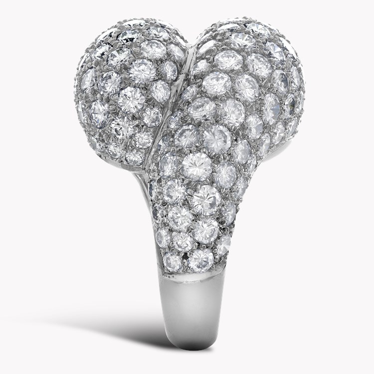 Diamond Bypass Ring Brilliant Cut, Pave Set_4