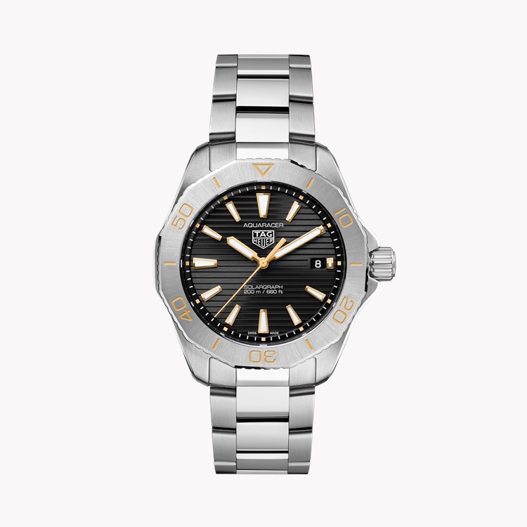 Tag Heuer Aquaracer Professional 200 40mm, Black Dial, Baton Numerals_1