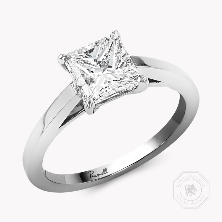 Princess Cut 1.51ct Diamond Solitaire Ring Princess Cut, Claw Set_1