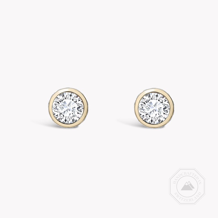 Sundance Diamond Stud Earrings Brilliant Cut, Rubover Set_1