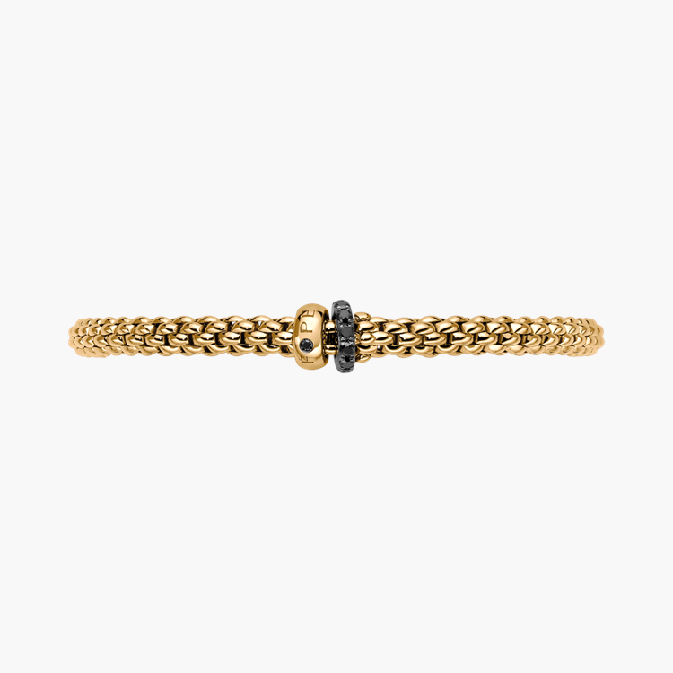 Fope Solo Flex'It Extra Large Black Diamond Bangle Brilliant cut, Claw set_3