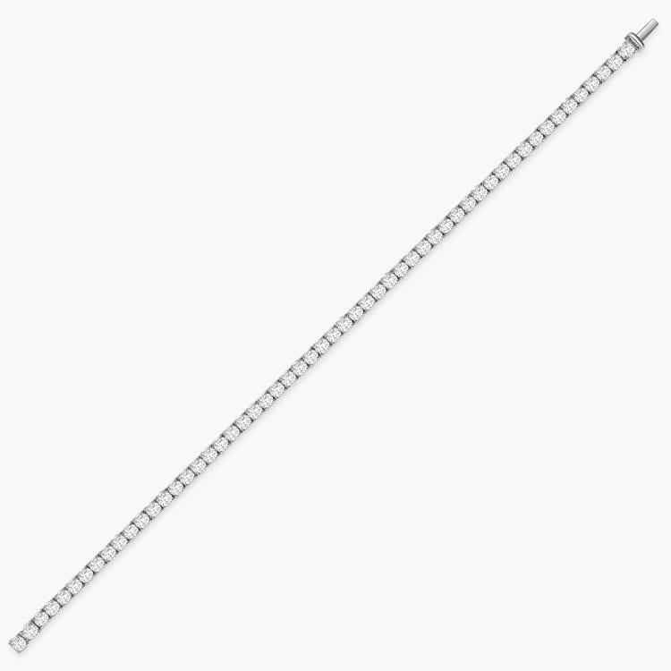 Brilliant Cut Diamond Line Bracelet 5.22CT in 18CT White Gold Brilliant cut, Claw set_1