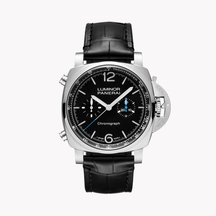 Panerai Luminor Chronograph - 44mm 44mm, Black Dial, Arabic/Baton Numerals_1