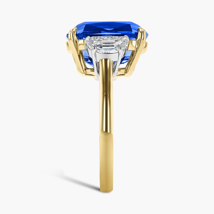 Masterpiece Madagascan 8.74 Sapphire and Diamond Ring Cushion modern cut, Claw set_4