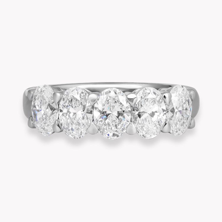Five Stone Diamond Ring Oval Cut, Claw Set_2