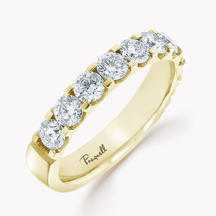 Brilliant Cut Diamond Half Eternity Ring Brilliant Cut, Half Eternity, Claw Set_1