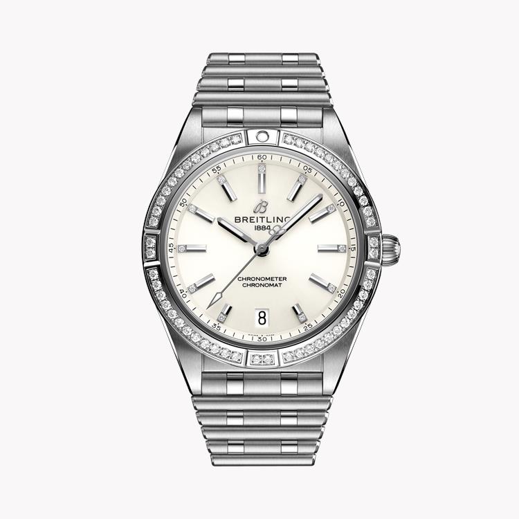 Breitling Chronomat Automatic 36 36mm, White Dial, Diamond Baton Numerals_1
