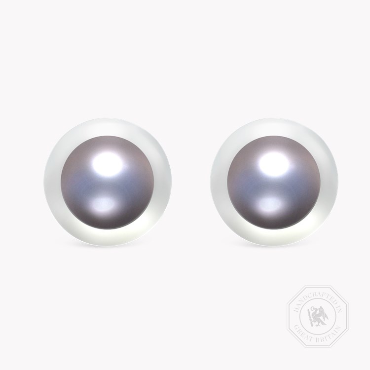 South Sea Pearl Earrings Stud Earrings with Freshwater Pearls_1
