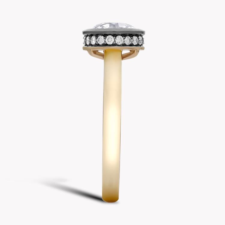 Legacy 1.35ct Diamond Solitaire Ring Old Cut, Rubover Set_4