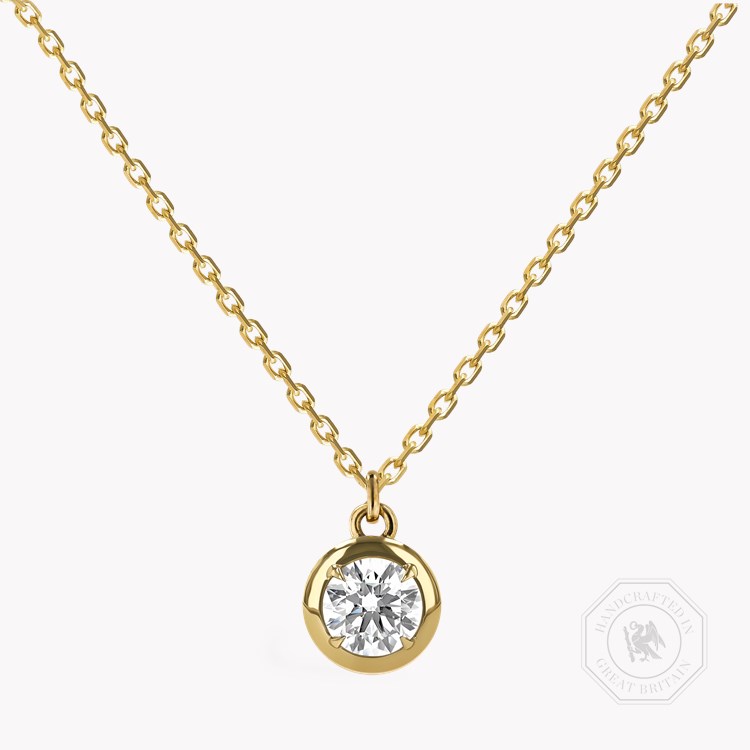 Skimming Stone 1.00ct Diamond Pendant Brilliant cut, Claw set_1
